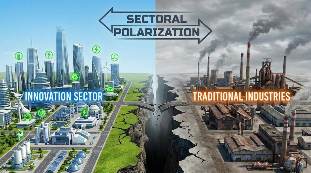Sectoral Polarization