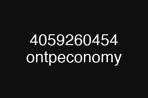 4059260454 ontpeconomy