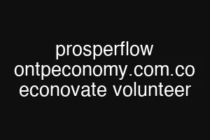 prosperflow ontpeconomy.com.co econovate volunteer